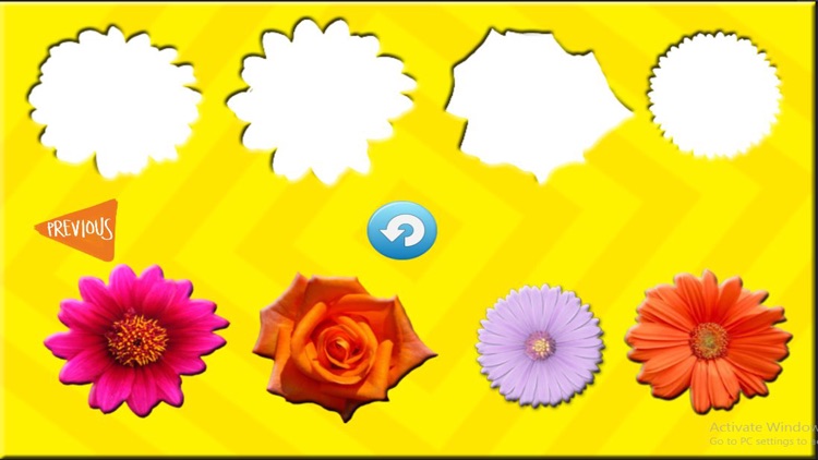 Fun Learning Flower Shapes Sorting game for kids screenshot-3