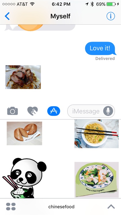 Chinese Food : Delicious Noodle and Sushi Stickers