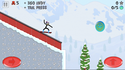 Stickman Snowboarder Free Screenshot 2
