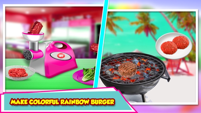 My Rainbow Burger Shop - Colorful Fast Food(圖2)-速報App