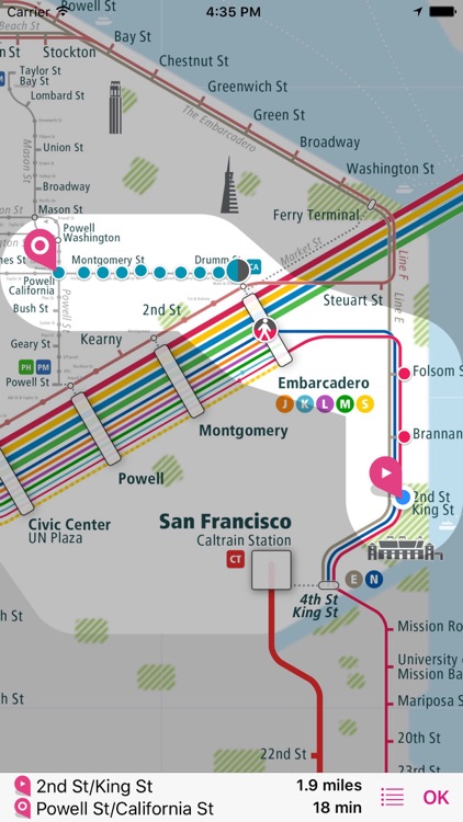 San Francisco Rail Map