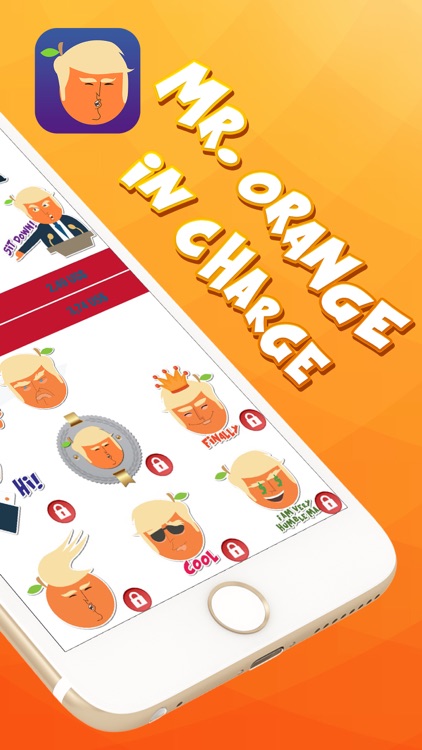 Mr. Orange in Charge – Stickers for iMessage