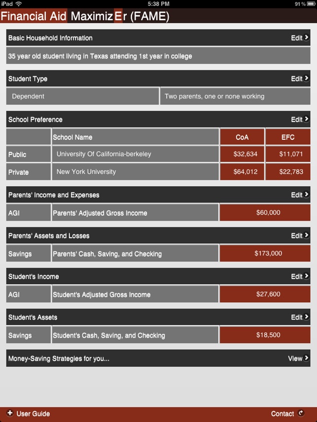 FAME Financial Aid MaximizEr(圖4)-速報App