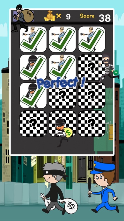 Matching Game - Robber Escape Run Cards