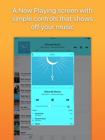 Picky Music Player for iPad screenshot 2