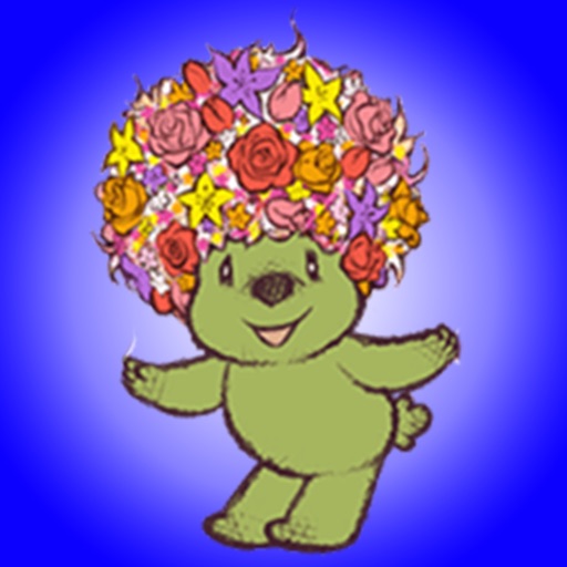 Cute Flower Bear - New Stickers! icon