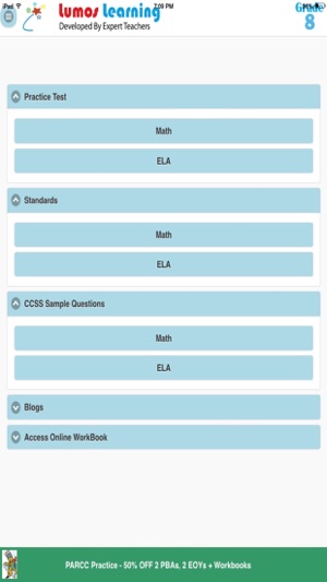 Math ELA Grade 8 - Common Core,PARCC,SBAC Practice(圖1)-速報App