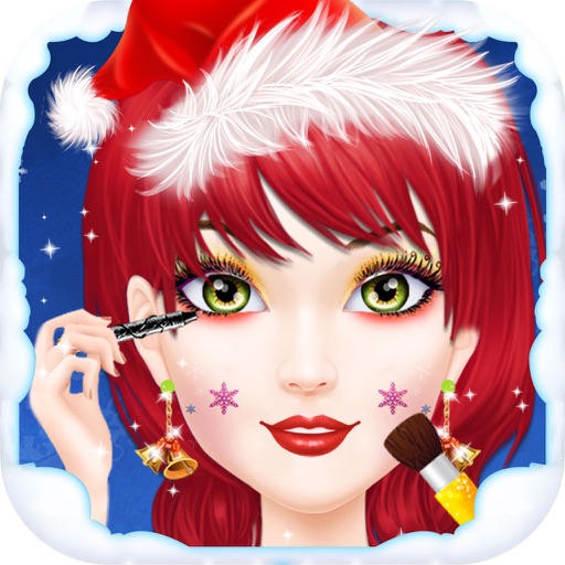 Free Christmas Fashion Girl Makeover Icon