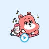 Moody Bear - Animated GIF Stickers