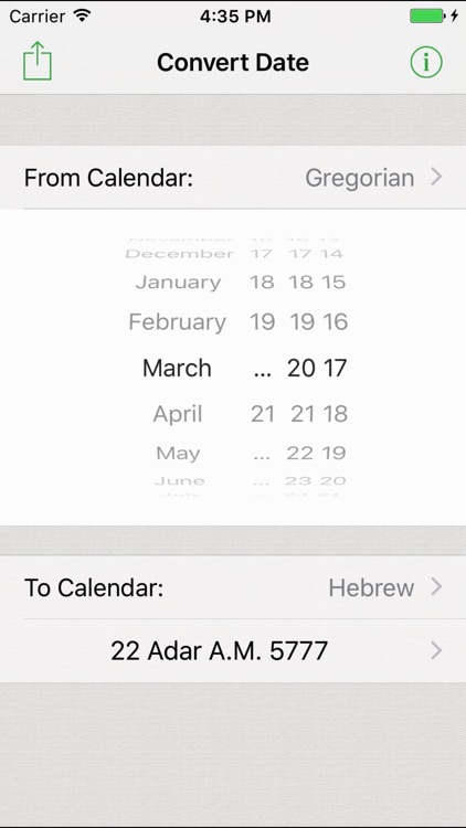 Calendar Convert