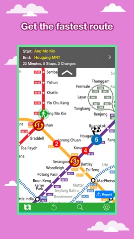 Singapore シティマップス - ニューヨークを SIN を MRT,Travel Guideのおすすめ画像2