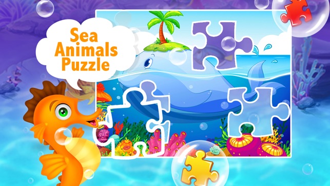 Sea Animal Jigsaw Puzzle for Kids(圖3)-速報App