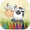 Animal in farm coloring book games for kids