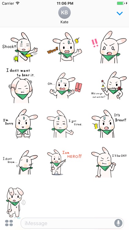 Doji The Pika Rabbit Stickers