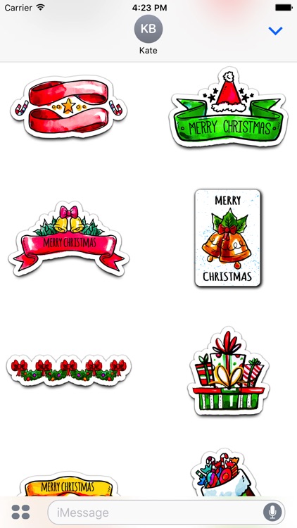 Watercolor Christmas Stickers Vol. 1 screenshot-4