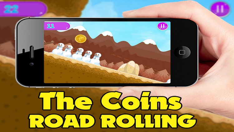 The Coins Road Rolling