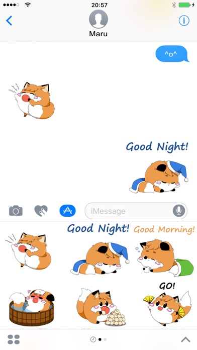 Screenshot #3 pour kawaii日本語 - Fox Stickers