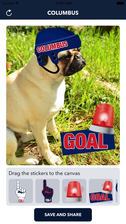 Columbus Hockey Stickers & Emojis