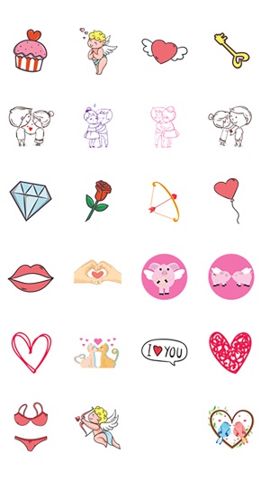 Hearts and Flowers - Cute Love Valentine Stickers(圖3)-速報App