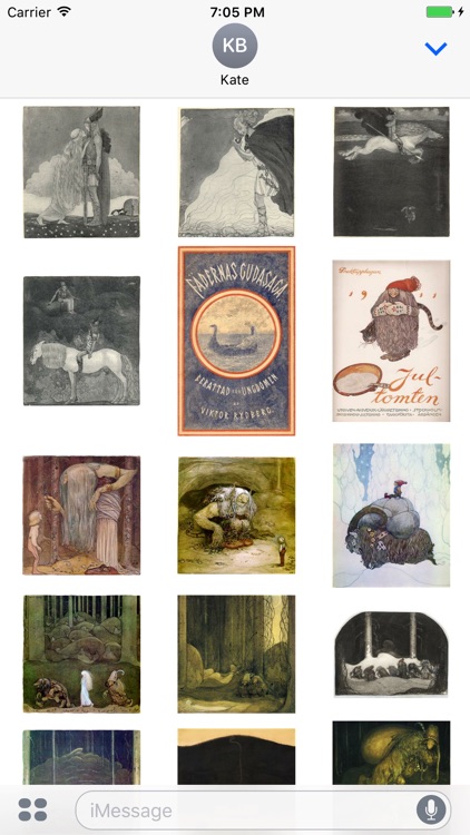 John Bauer Artworks Stickers