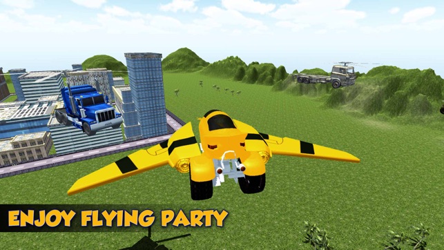 Flying Hover Robot Bike: Riding Simulator(圖2)-速報App