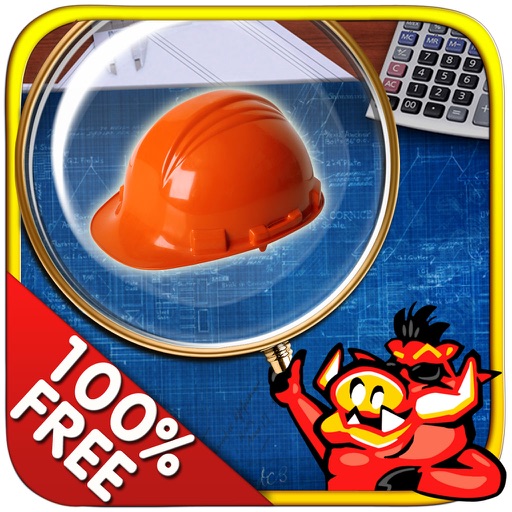 Blue Prints Hidden Objects Secret Mystery Puzzles Icon