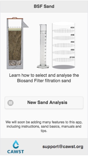 Biosand Filter Sand (BSF)