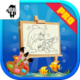 Fish Kids Coloring Book Pro