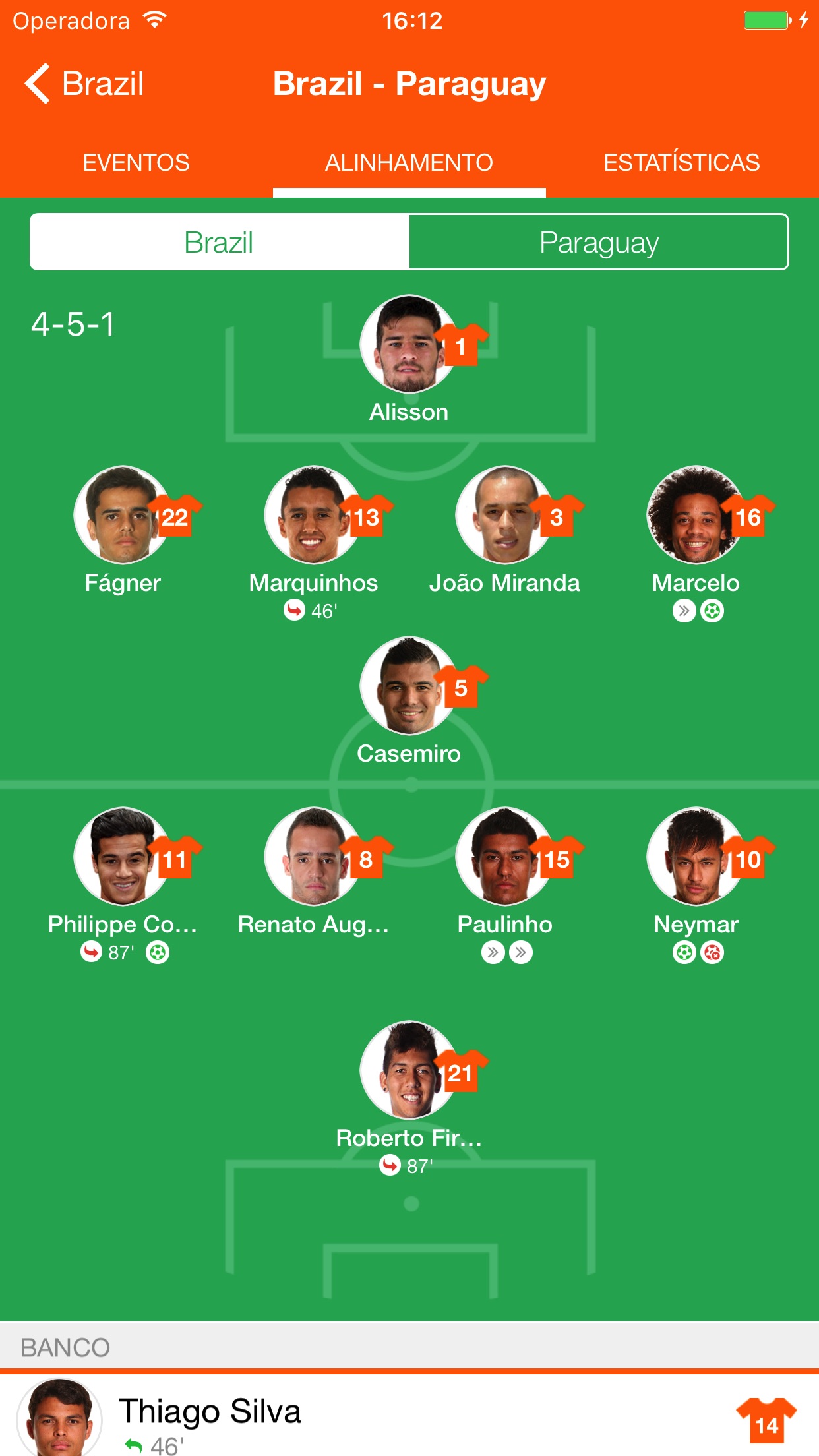 Screenshot do app LiveSoccer - Futebol ao vivo