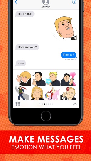 Emoji Funny Leader Stickers Themes ChatStick(圖2)-速報App