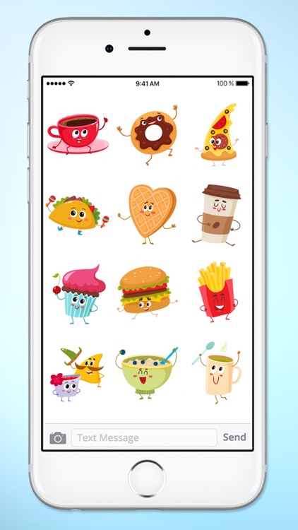 Fun Breakfast and Lunch Food Sticker Pack