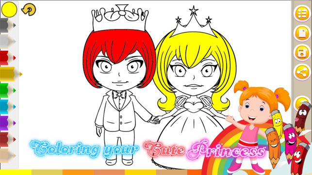 Princess Coloring Books - Painting Pages For Girls(圖1)-速報App