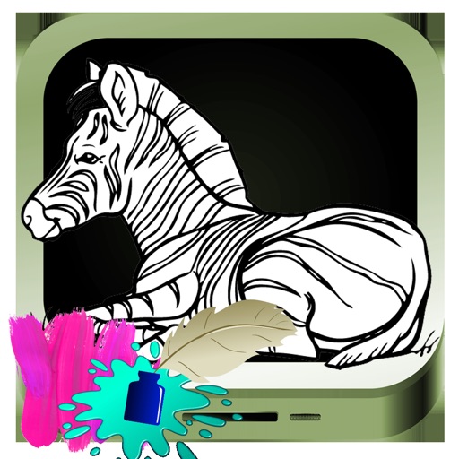 Zebra Drawing Game For Kids Icon