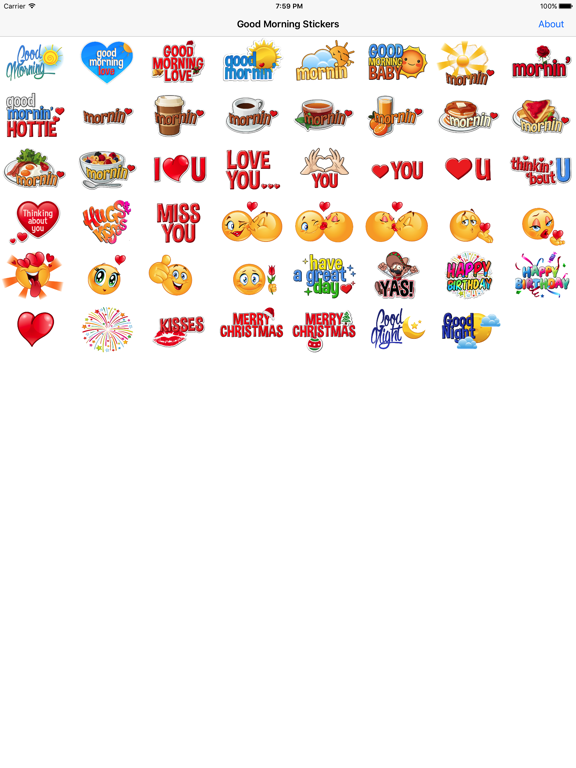 Screenshot #4 pour Good Morning Stickers, Love You & More
