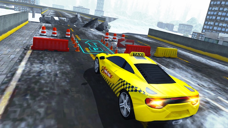 Xmas Taxi Parking Simulator 3D - Snow Drive 2017 screenshot-4