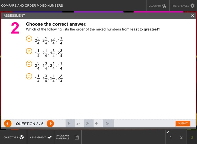 Compare and Order Mixed Numbers screenshot-4