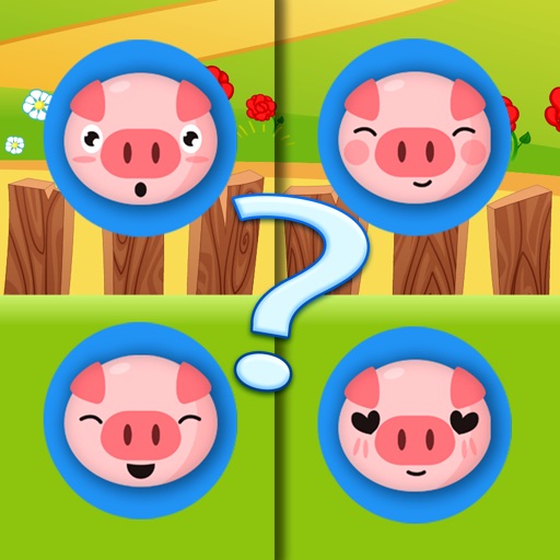 Piggy Pet a Little Pig Matching Kids Game Icon