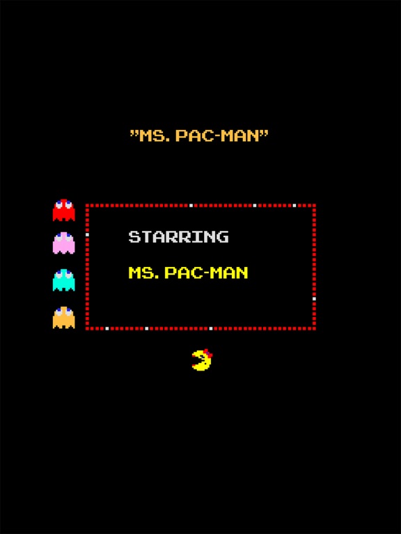 Screenshot from Ms. PAC-MAN for iPAD Lite