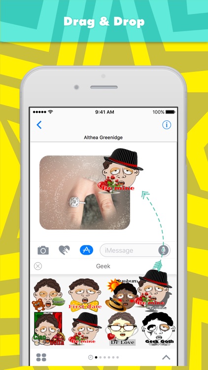 Geek stickers by Alade Expressions