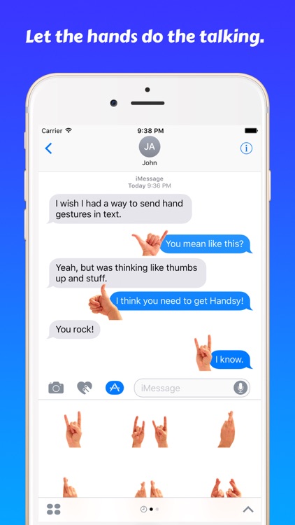 Handsy • Stickers for iMessage