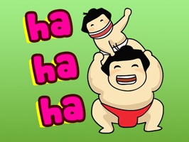 Sumo Dad And Son English Stickers