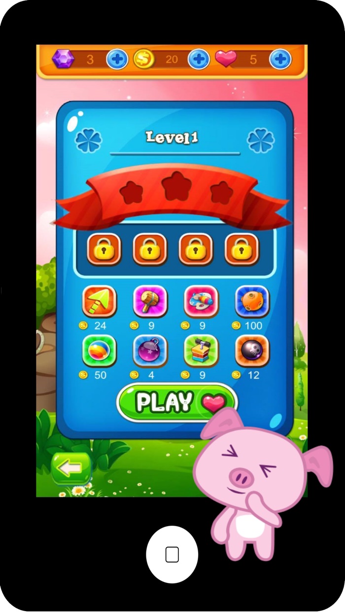 Animals Shooting Bubble Level Adventure kid Game