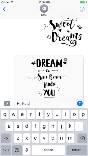 Good Night Typography Stickers for iMessage(圖4)-速報App