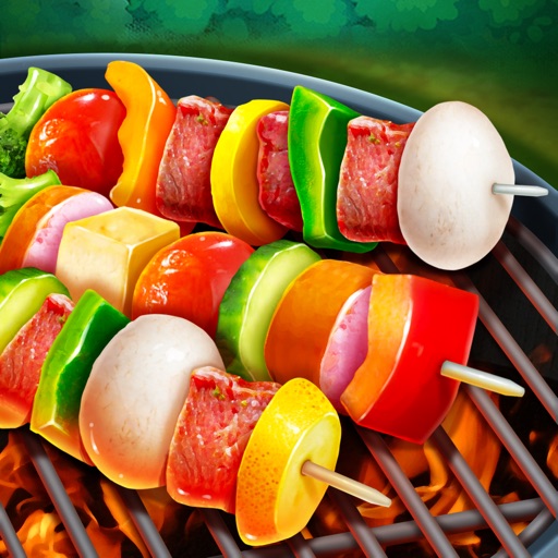 BBQ Backyard Party - Crazy Barbecue Grill Kitchen Icon