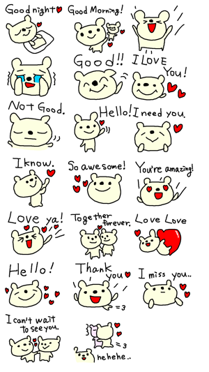 English Cute Bear Sticker!(圖2)-速報App