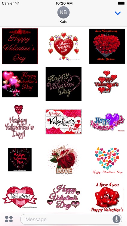 Valentine Animated Sticker for iMessage screenshot-4