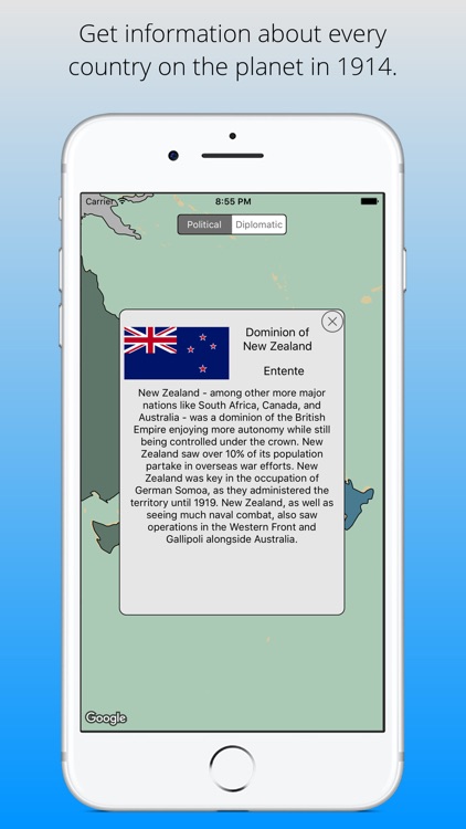 Great War Map - Interactive WWI Map of the World screenshot-3
