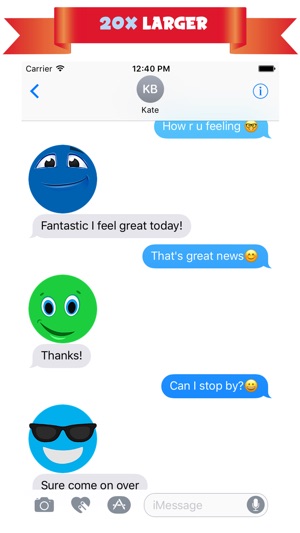 滑稽的表情圖案貼紙的iMessage應用(圖2)-速報App