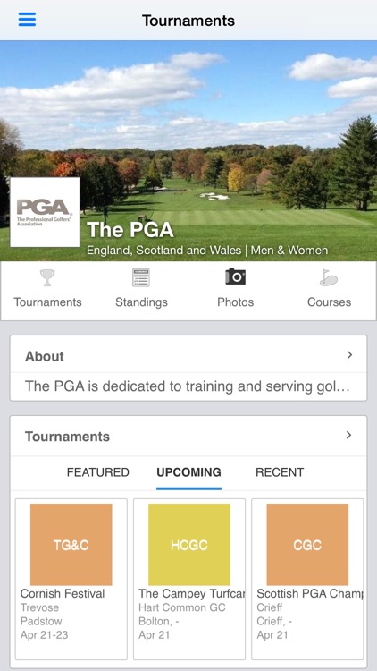 The Professional Golfers' Association