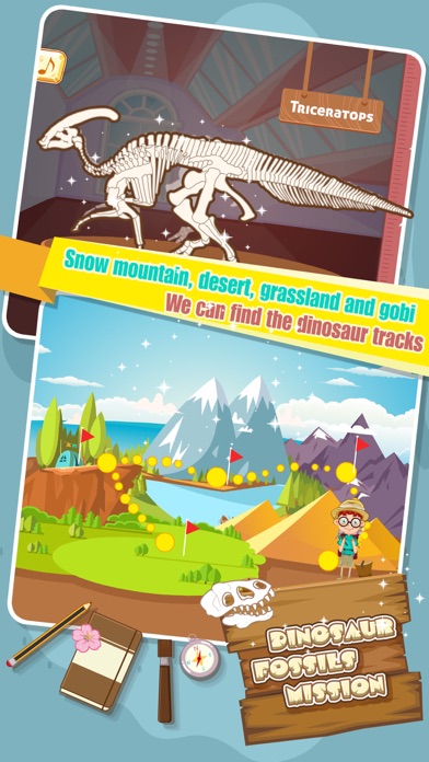 Dinosaur Fossils Mission - Dino Games screenshot 2